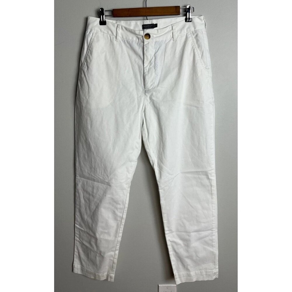 Vineyard Vines White Midrise Vintage Chino Pants Size 12 Stretch Women’s